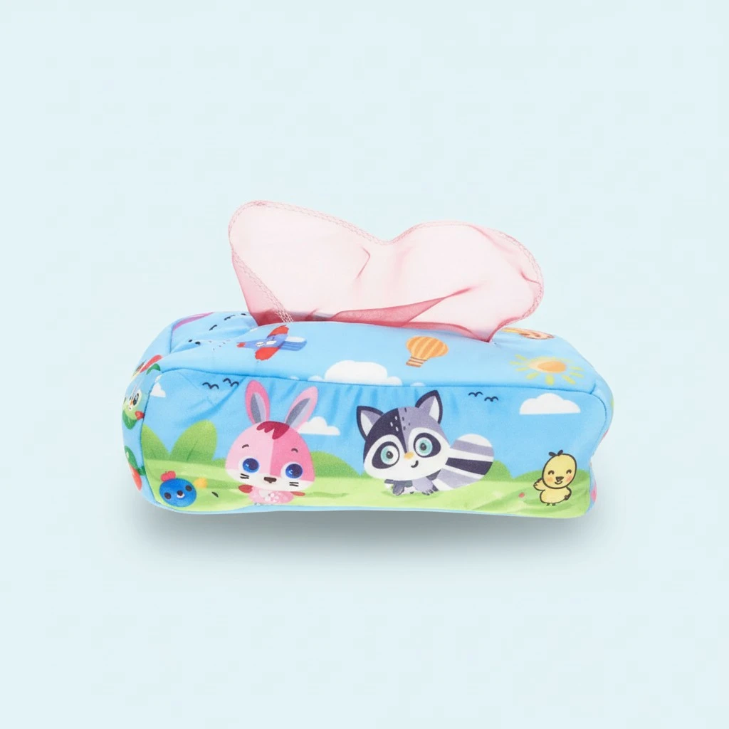 Toddler Infant Baby Tissue Box Montessori Tissue Box Sensory Toys Infant Learning Toy