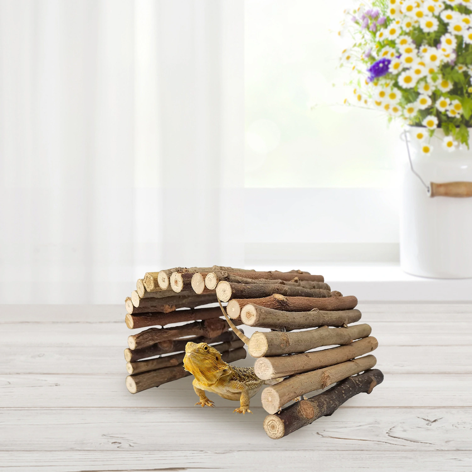 Hamster Hideout Bridge Wood Hamster Hideout Hamster Cage Toy Hamster Tube