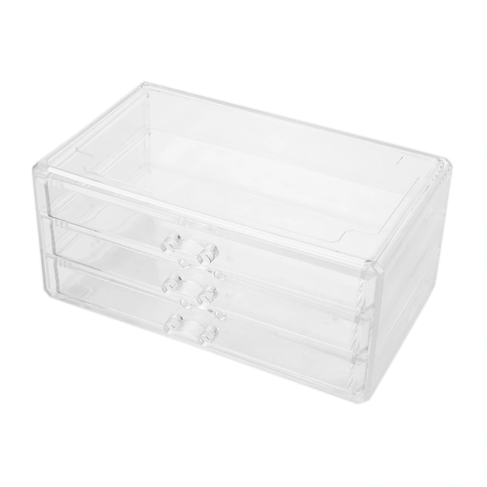 Acrylic Cosmetics Storage Case Drawer Type Three-layer Cosmetic Organizer