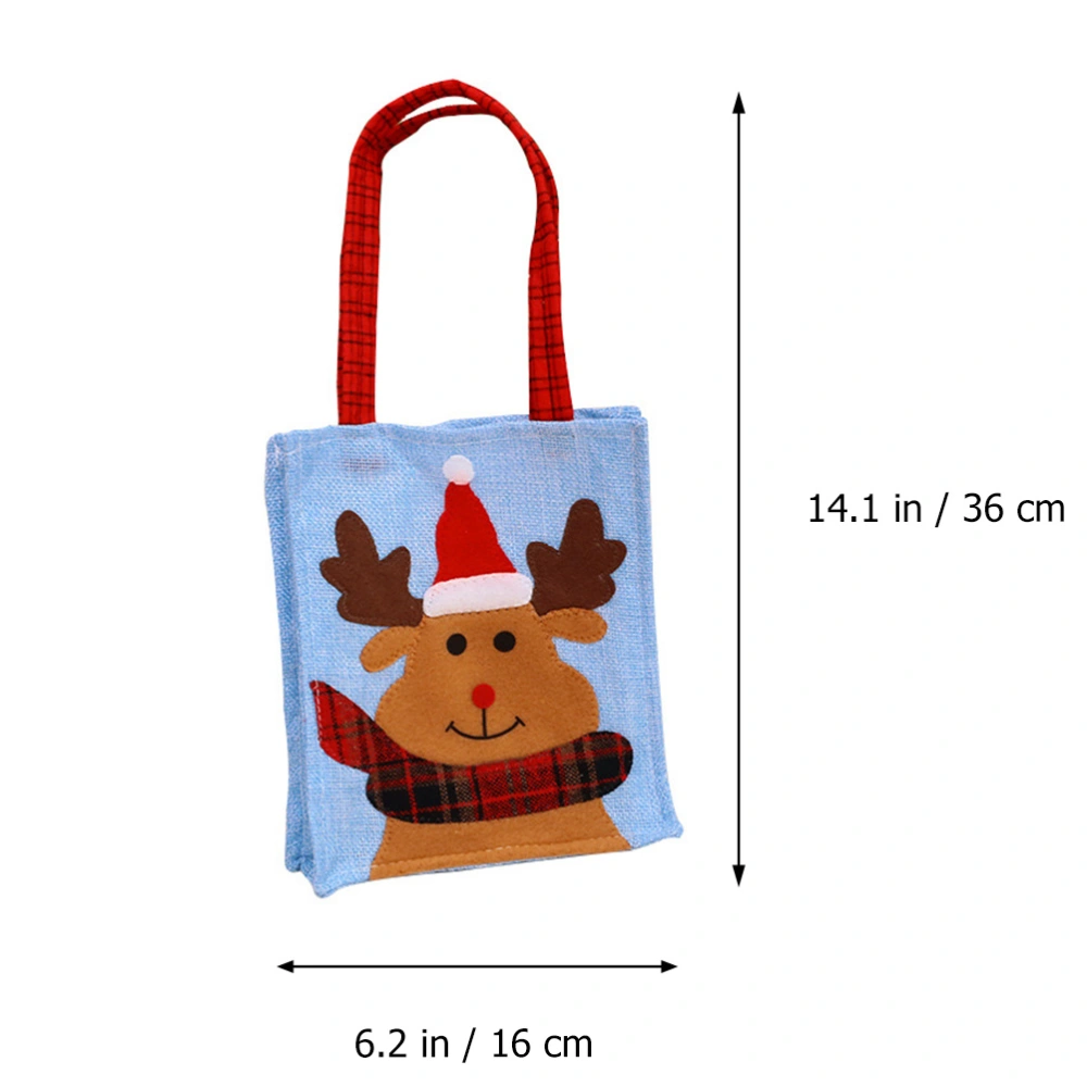 1 Set 4Pcs Christmas Gift Bag Candy Bag Hand-held Gift Bag (Assorted Color)