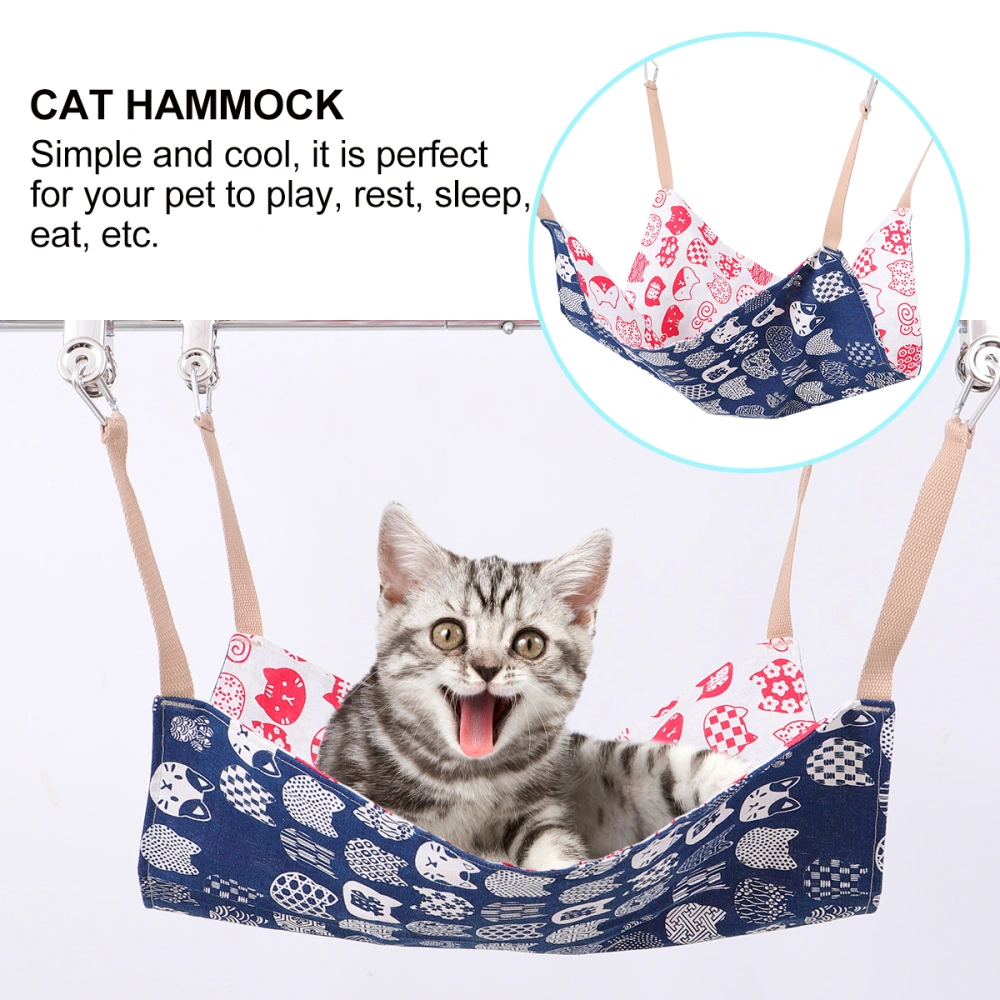 1Pc Cat Hammock Breathable Sleeping Bed Double Sided Cat Hanging Pad Cushion