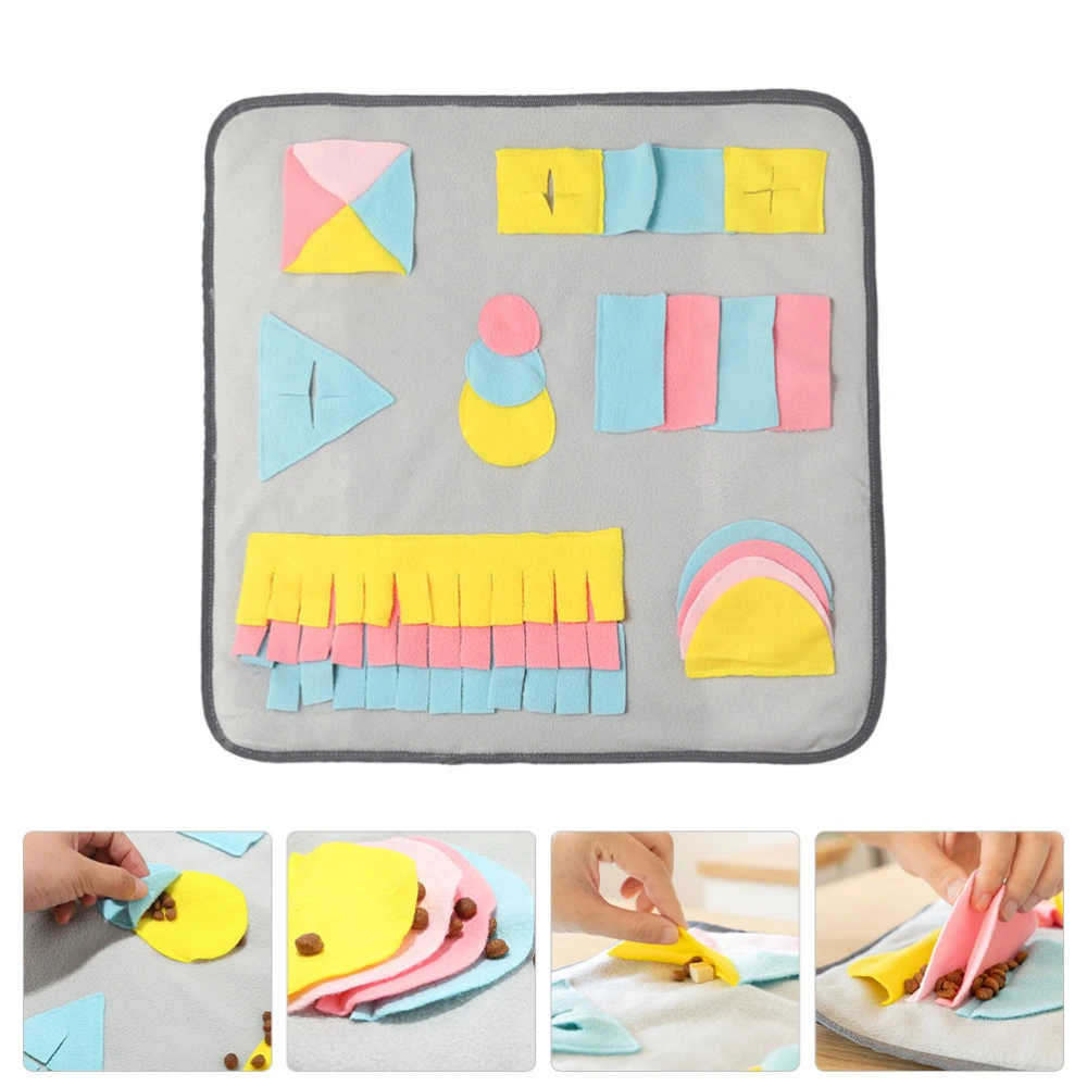 Small Pets Educational Plaything Plush Sniffing Cushion Pets Slow Eating Mat