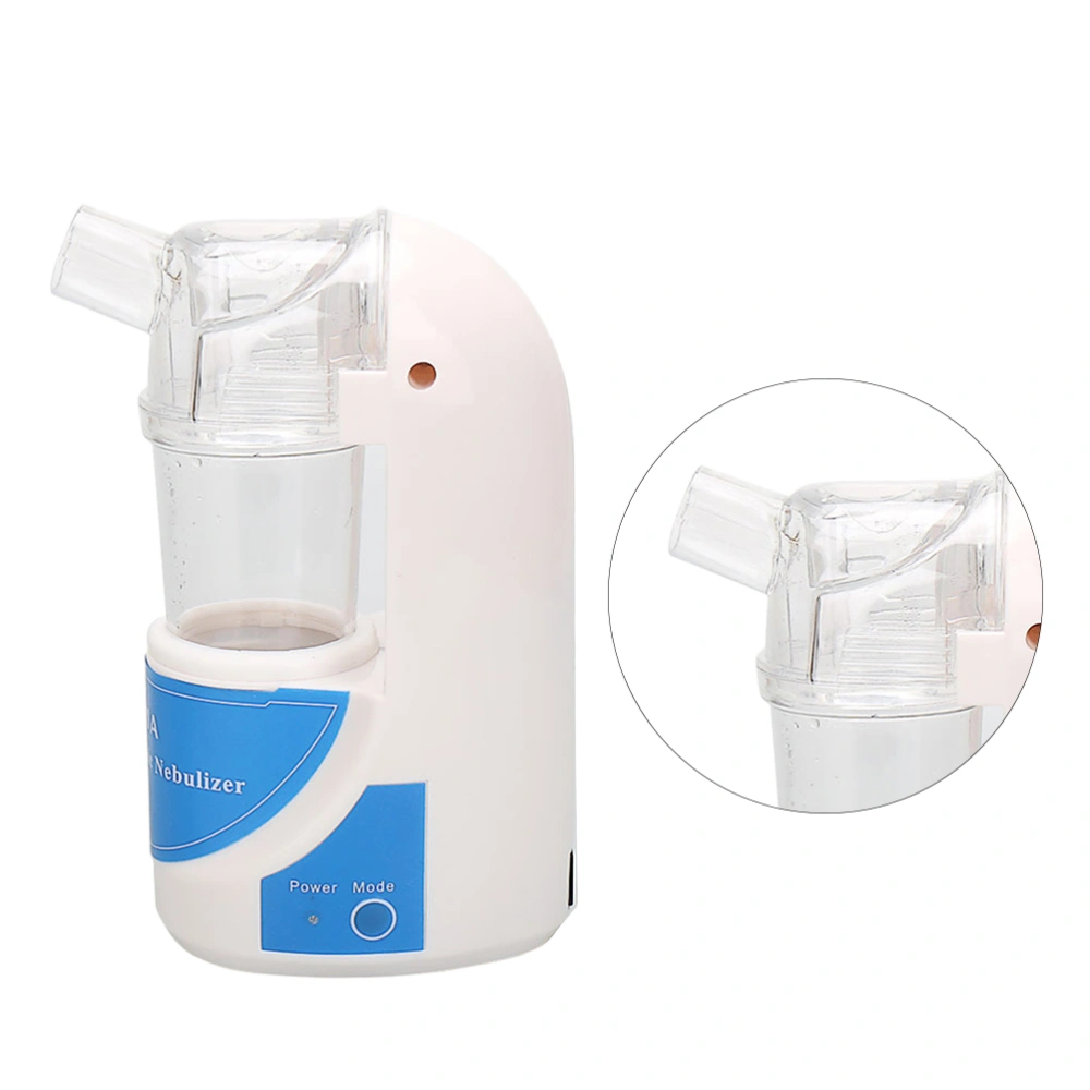 Portable Ultrasonic Nebulizer Handheld Respirator Humidifier Steam Vaporizer Personal Cool Mist Inhaler Kit with Masks for Adult Kid (EU Plug)