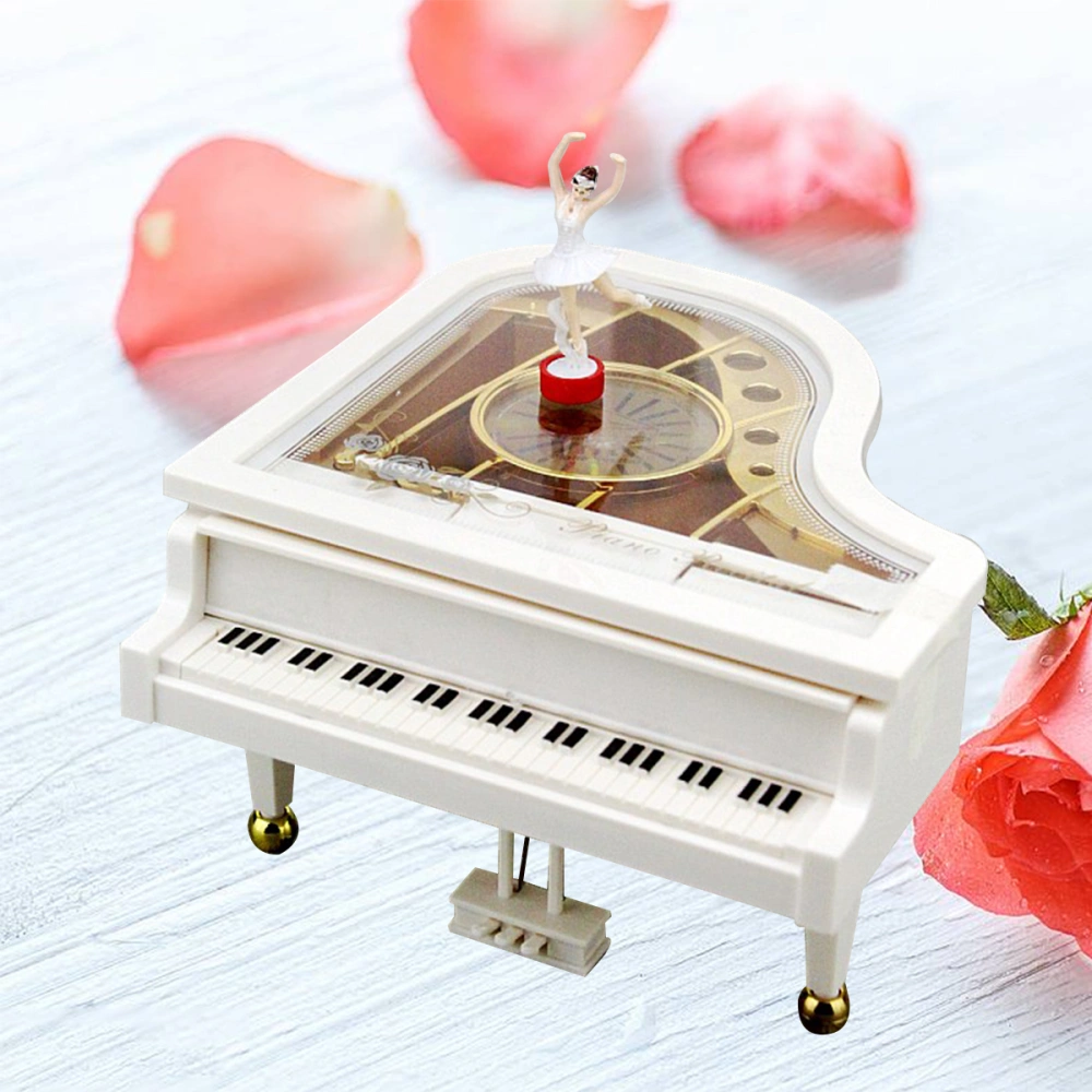 Piano Music Box Creative Beautiful Clockwork Music Box Classical Music Box with Dancing Girl Size L