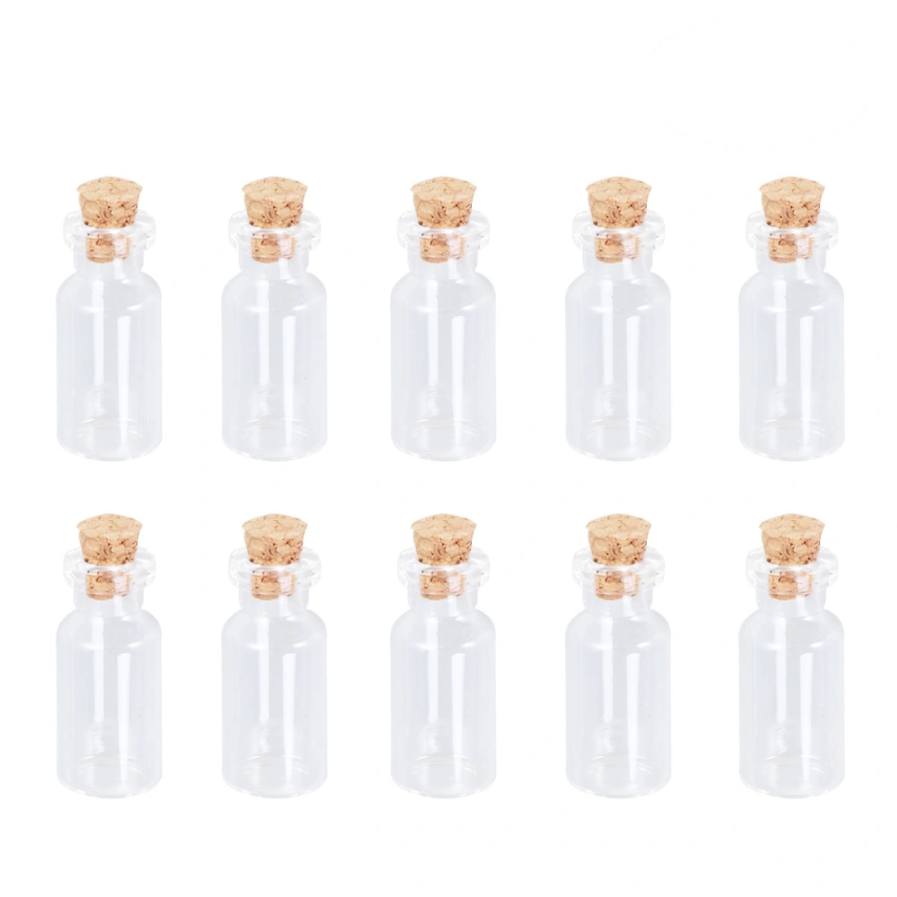 25 PCS Clear Glass Test Tubes with Caps Multi-function Separation Bottles Candy Cosmetic Travel Lotion Containers Tubes - 16x35x7mm