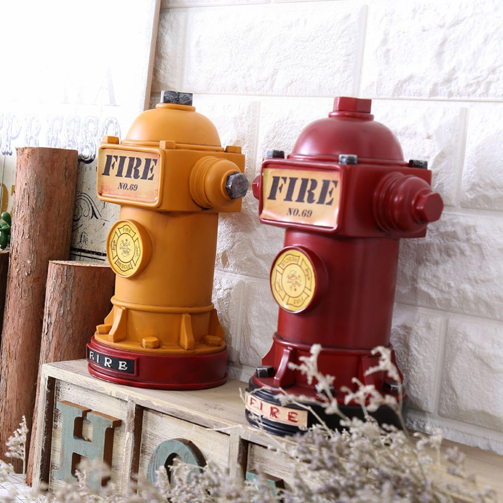 1pc Fire Hydrant Shaped Piggy Bank Coin Bank Lovely Money Bank Ornament