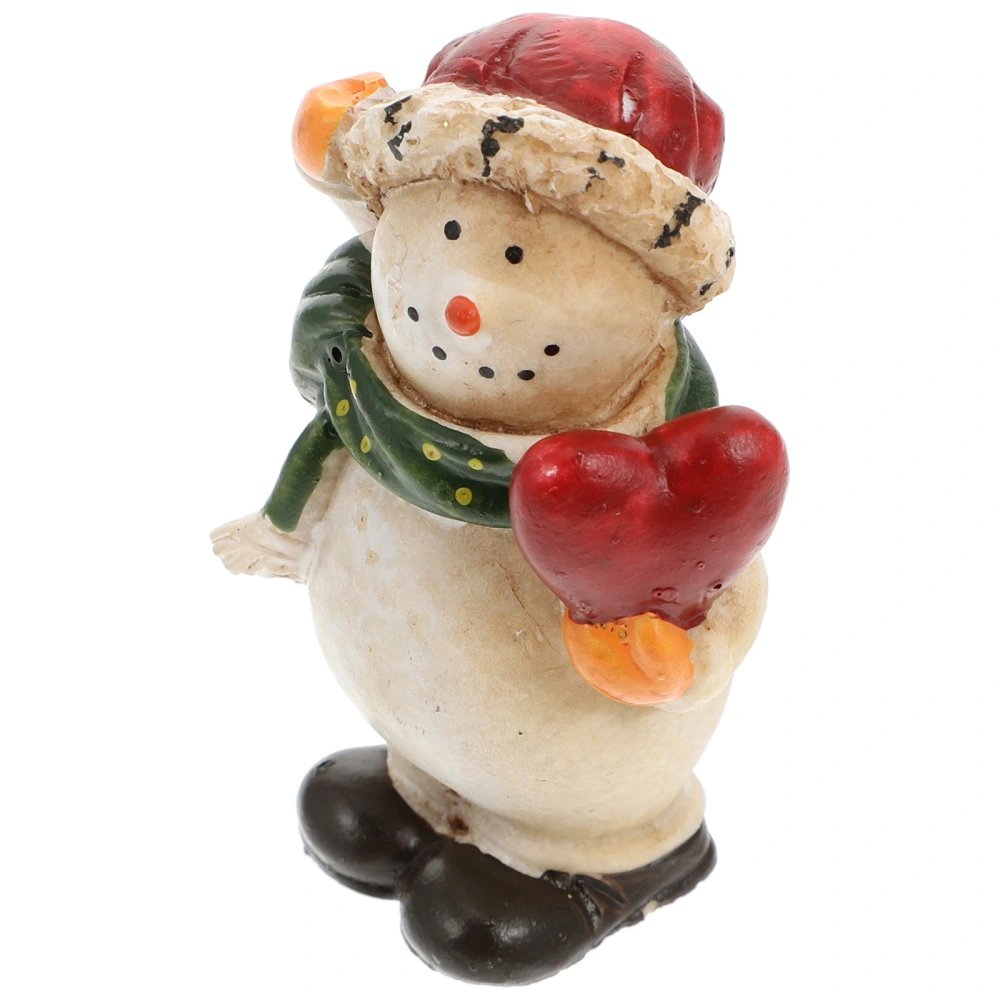 1 Pc Snowman Decorations Xmas Desktop Ornament Tabletop Decors for Parties