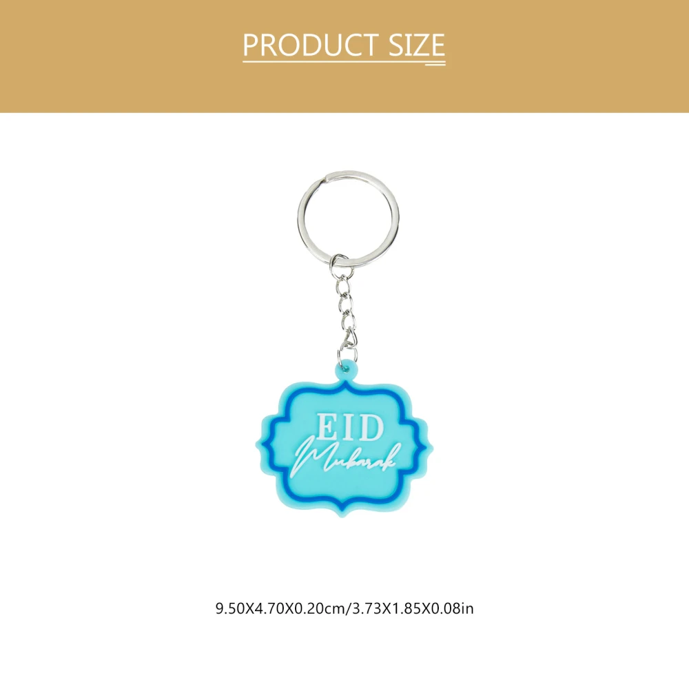 10pcs Eid Ramadan Keychains PVC Keychains Key Holder Purse Handbag Pendants