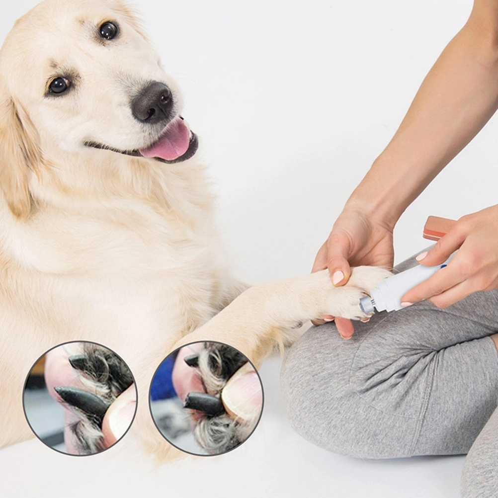 Pet Nail Grinder Electric Pet Paw Nail Trimmer Clipper for Dog Puppy Cat Kitty Use No Battery Included