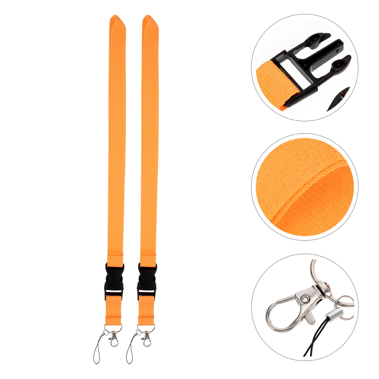 2Pcs Phone Lanyard Decorative Phone Strap Polyester Phone Lanyard Key Lanyard