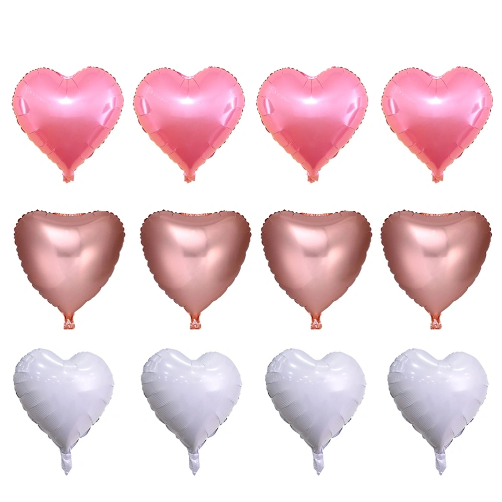 12pcs Balloons Heart Shape Star Shape Ballons Party Supplies Decoration for Birthday Wedding Proposal 18inch Balloons