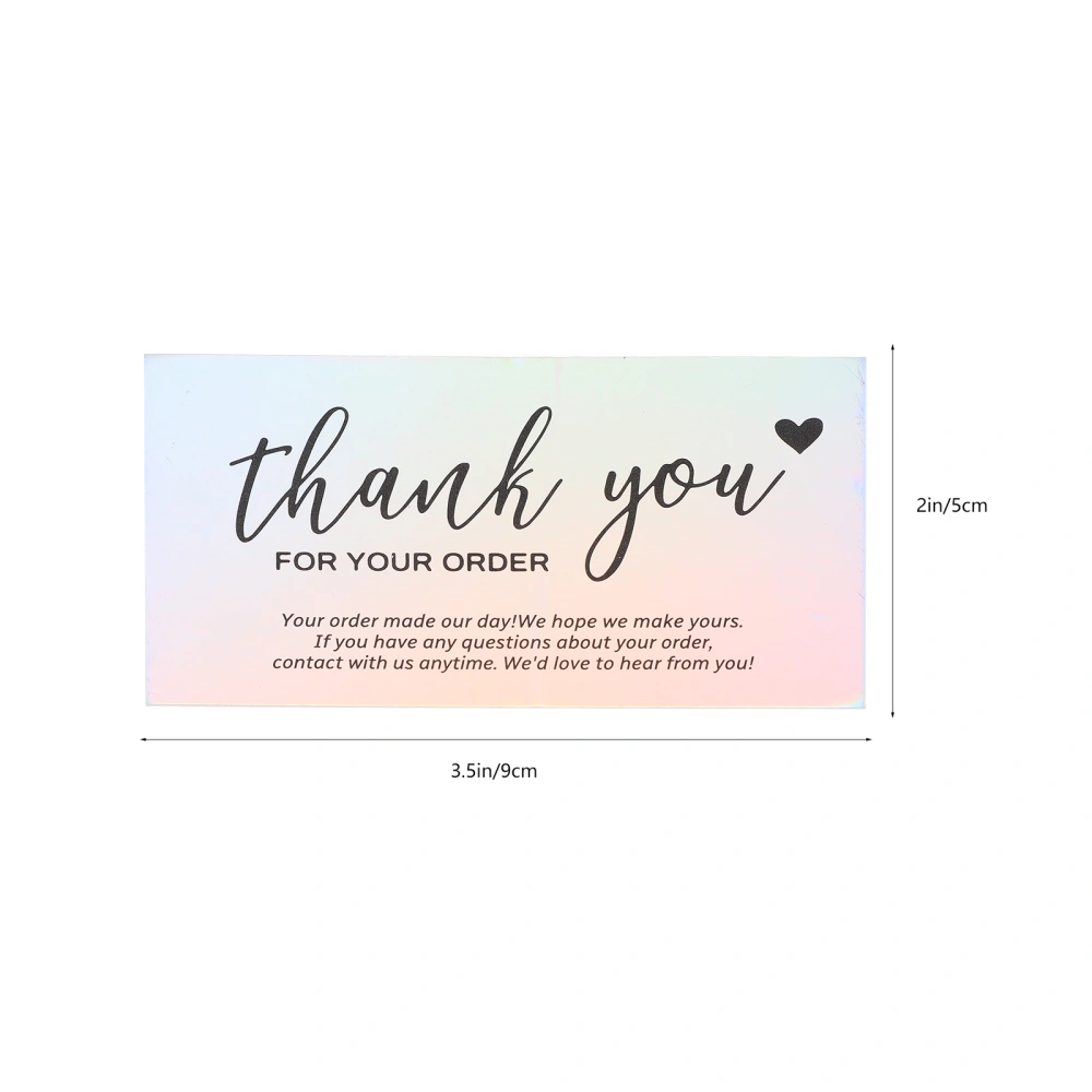 50pcs Thank You Cards Thank You Postcards Small Business Thanks Themed Postcards