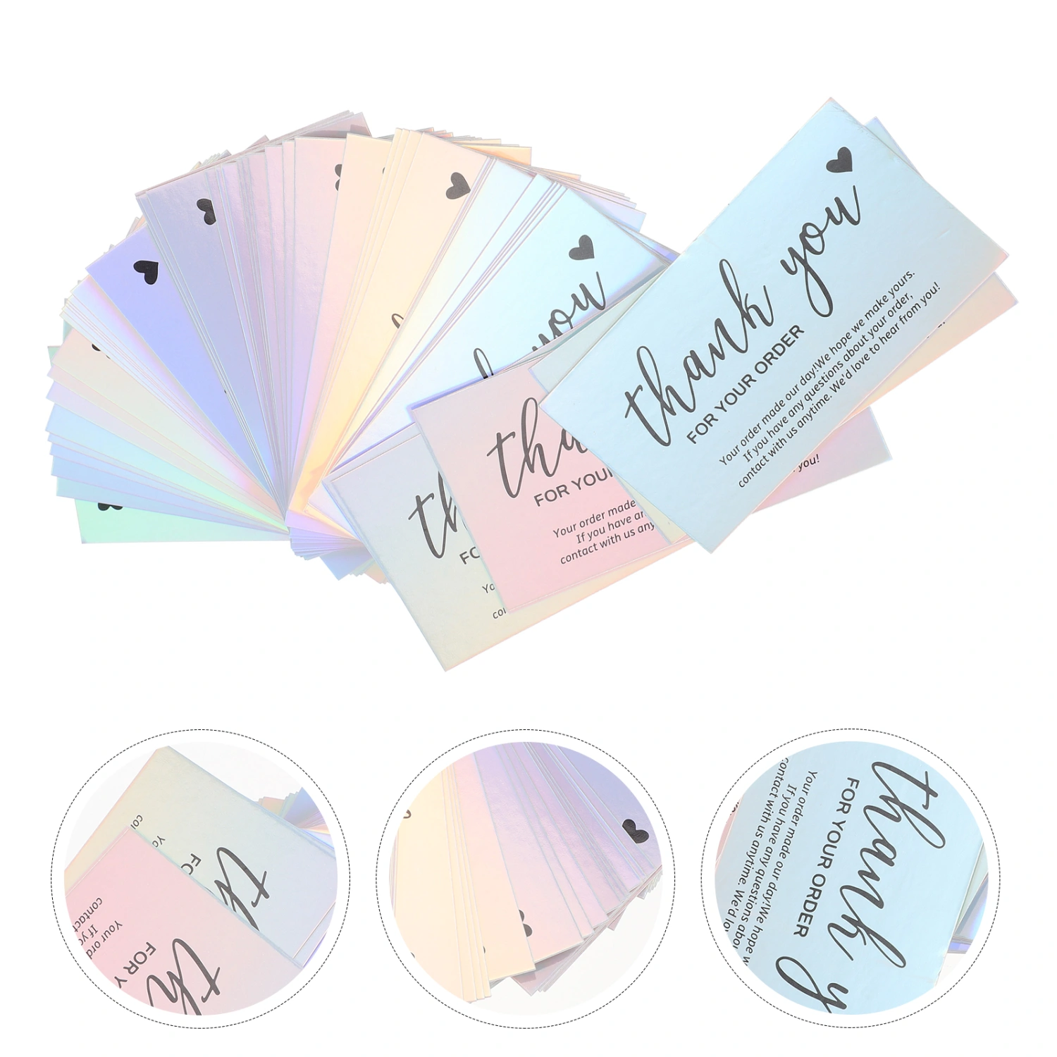 50pcs Thank You Cards Thank You Postcards Small Business Thanks Themed Postcards