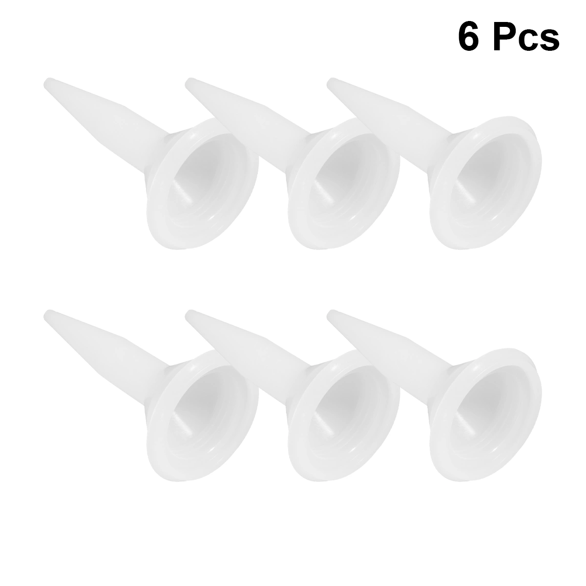 6pcs Durable Inner Caulking Tool Nozzle Plastic Glass Glue Nozzle Tip Structural Glue Mouth