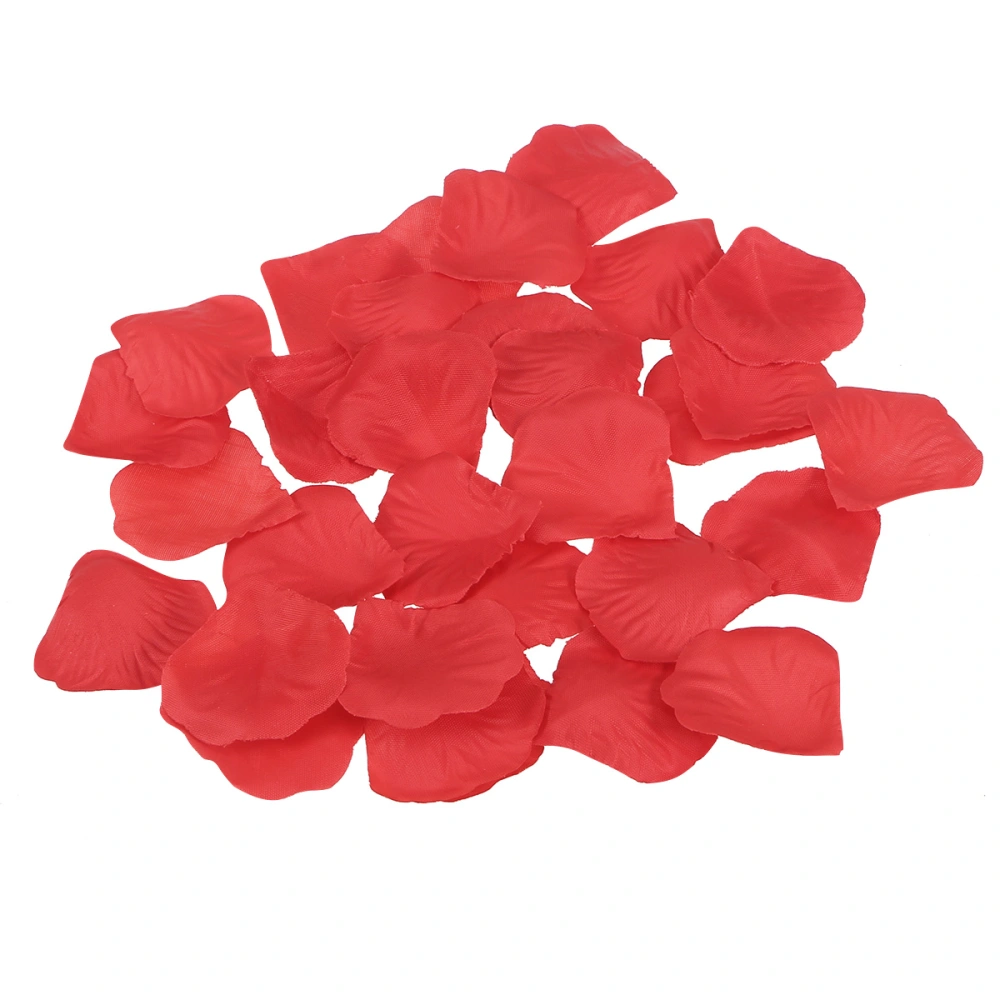 2000pcs Red Simulation Petal Fabric Artificial Rose Flowers Petal Wedding Supplies for Wedding Party Bridal Events Decoration(100pcs in 1 Pack)