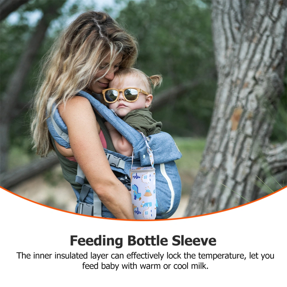 2Pcs Baby Stroller Feeder Bag Nursing Bottle Thermal Bag Milk Bottle Holder