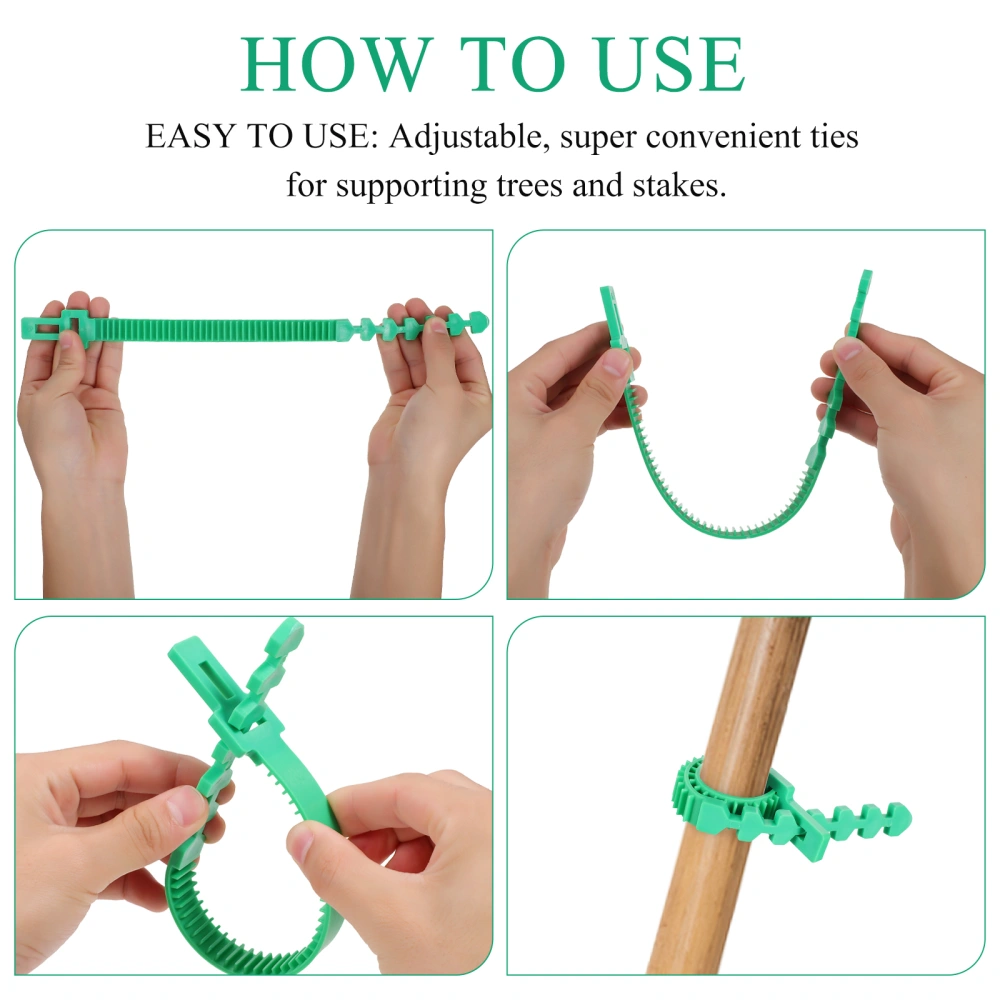 18pcs Tree Staking Straps Plant Tree Supports Tree Tie Straps Straightening Tree Puller Binding Straps