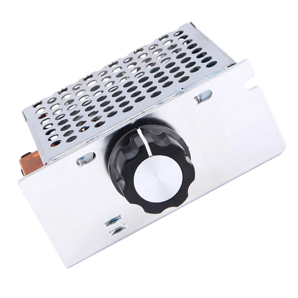 4000W 220V SCR Voltage Regulator Motor Control Thermostat Dimmer (Silver)