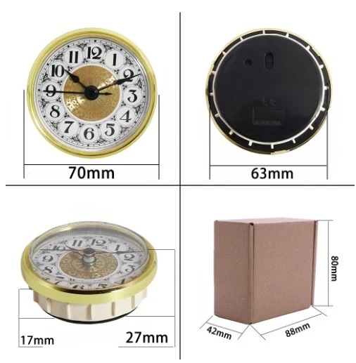 Replacement Clock Insert Miniature Clock Face Clock Kit Mini Clock Insert Home Supply