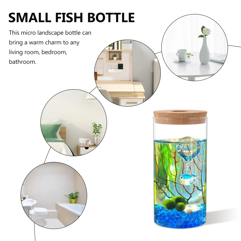 Glass Terrarium Container Glass Plant Bottle DIY Micro Landscape Bottle Moss Plant Bottle