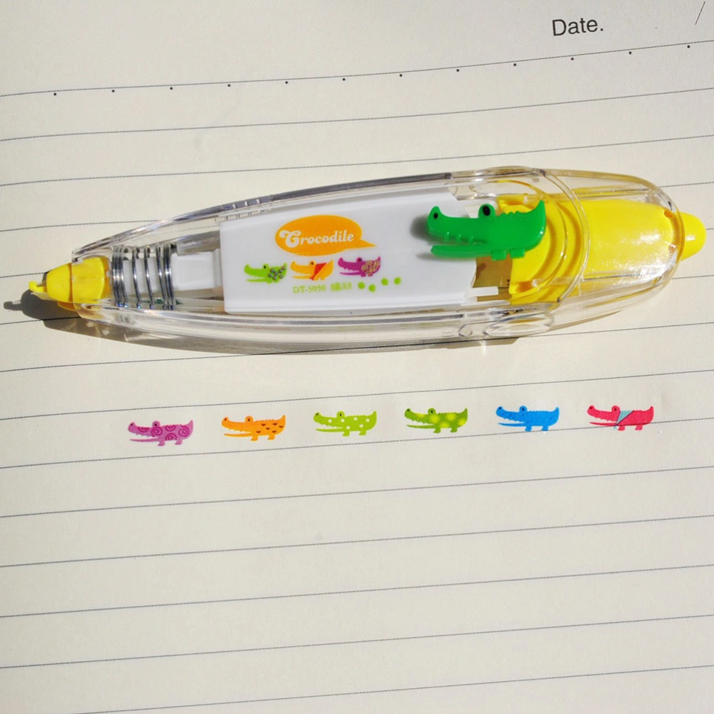 DIY Decorative Correction Tape for Scrapbooking Greeting Letter Diary School & Office Supplies (Yellow)