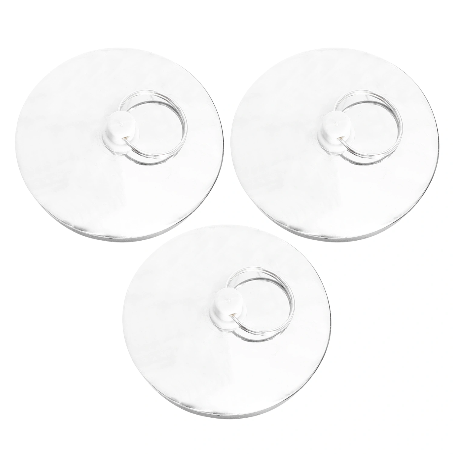 3pcs Suction Sink Stopper Household Bathtub Stopper Practical Drain Bath Plug