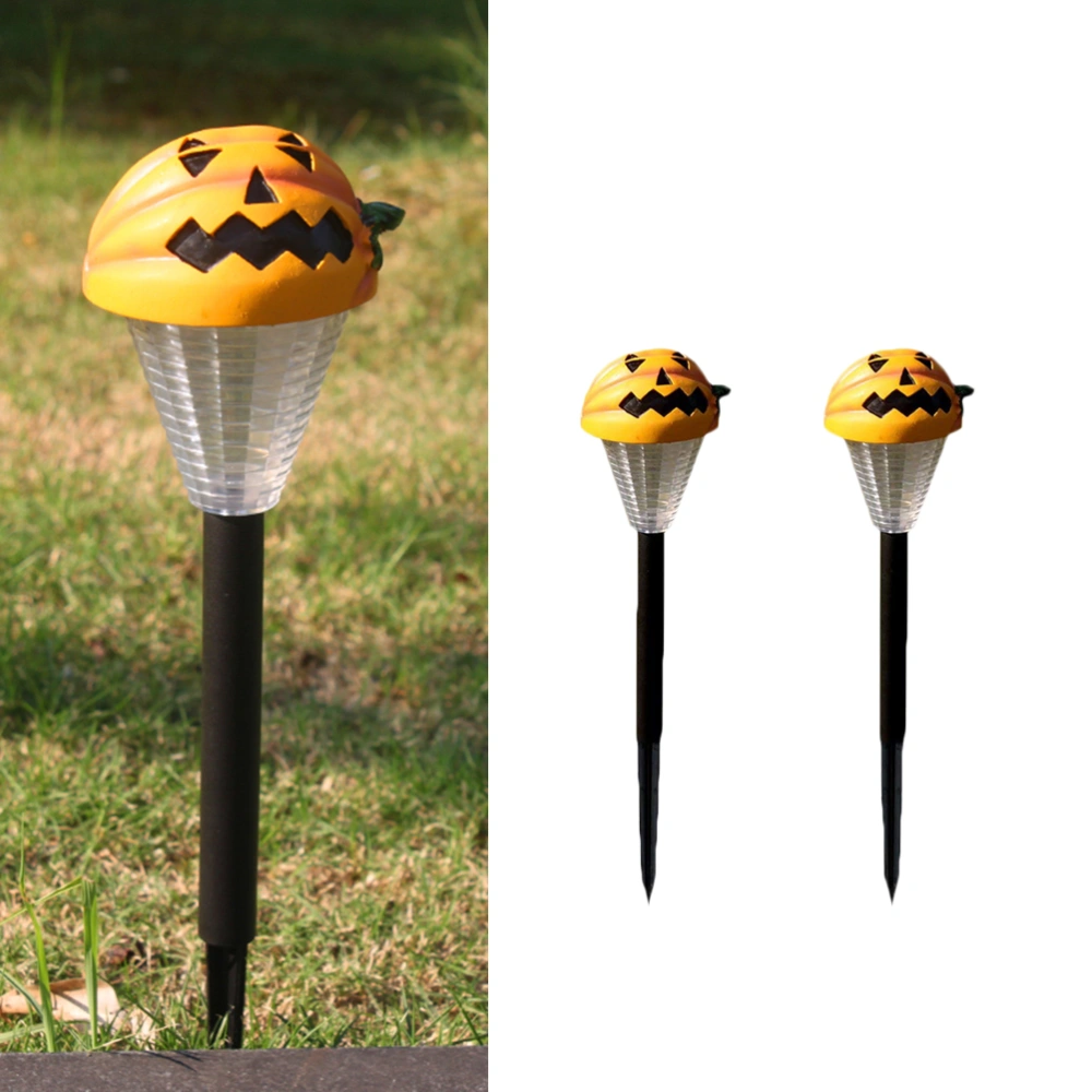 Solar Powered LED Lawn Lamp Waterproof Pumpkin Shaped Lamp Halloween Mini Garden Lamp Courtyard Light