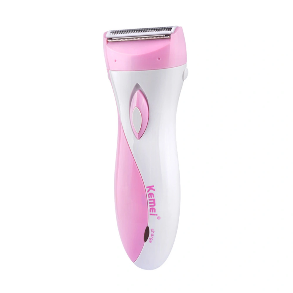 Women's Electric Bikini Grooming Shaver Body Hair Removal Razor for Armpit Arm Bikini Line Body with EU Plug(Pink)