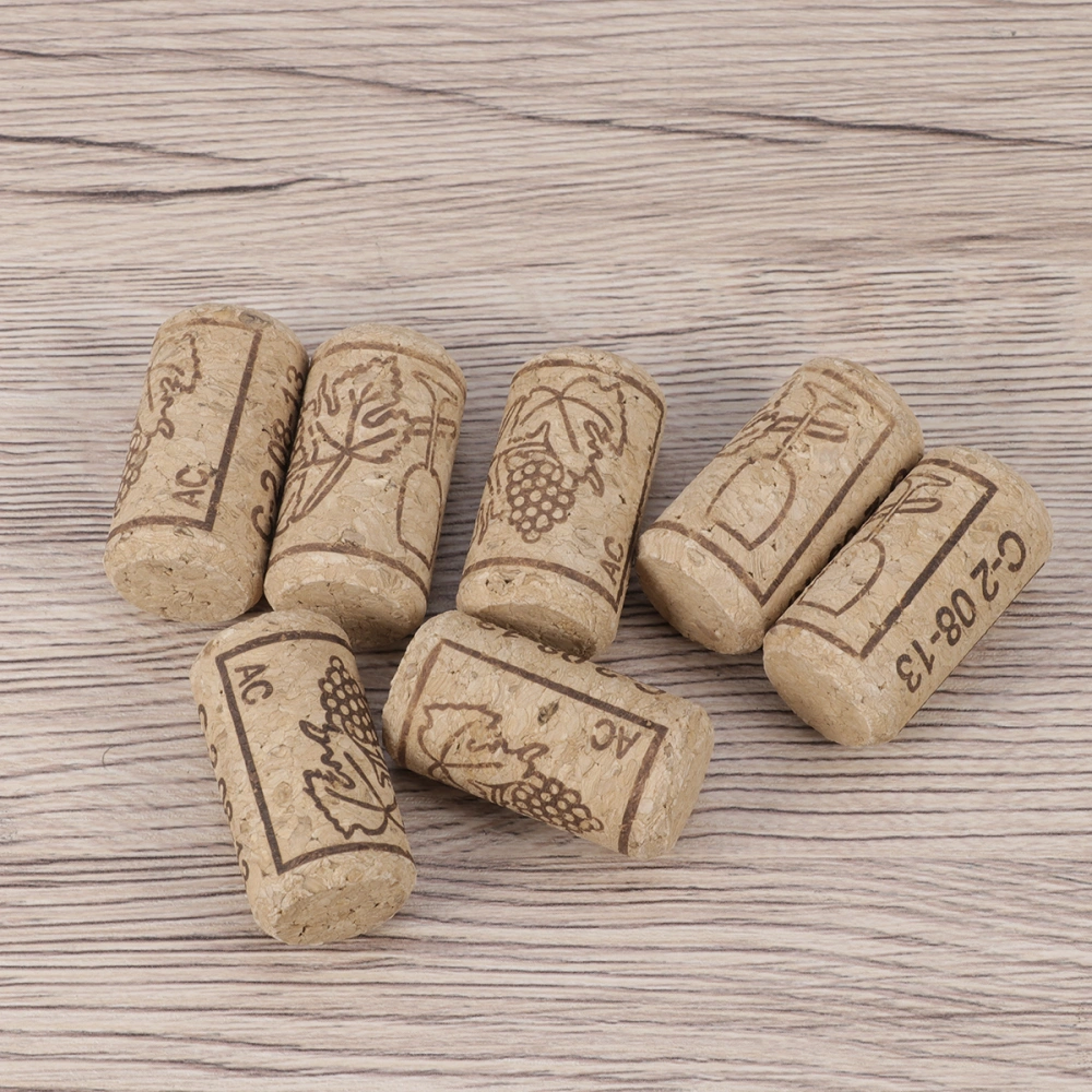 100pcs Wine Cork Sealing Wine Cork Wine Bottle Stopper Bar Tool Bottle Closure Wooden Sealing Cover