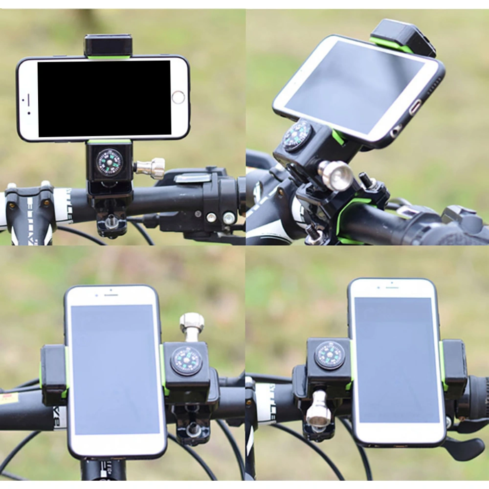 Bike Mobile Phone Bracket Cell Phone Holder Adjustable Phone Stand with Light