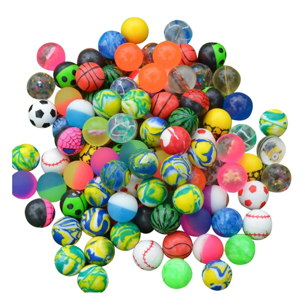 100pcs Bounce Bouncy Ball Jet Balls Children Kids Party Favor Gift Toy