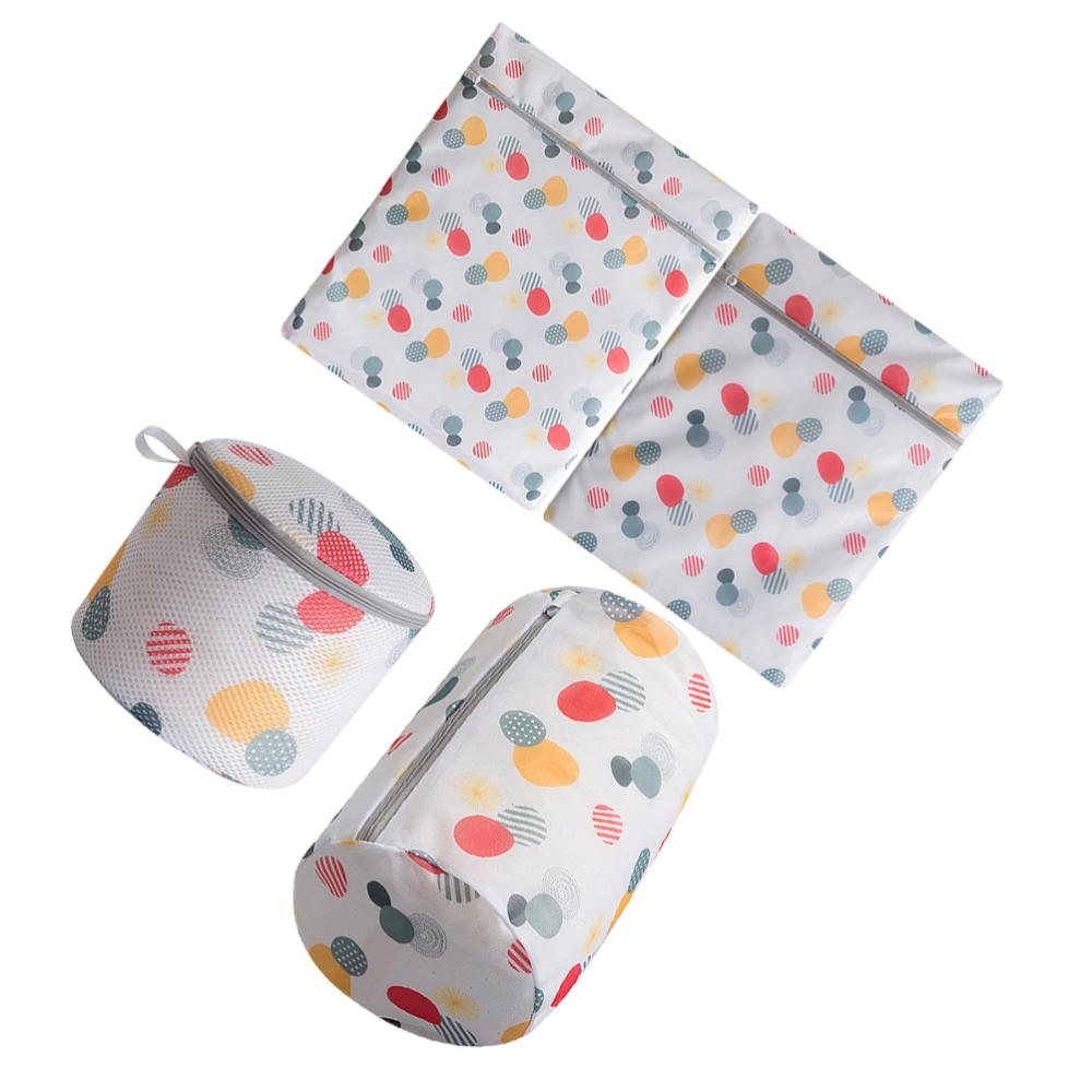 4pcs Household Zippered Laundry Bags Delicate Bra Lingerie Panties Washing Bags Underwear Clothes Storage Pouch for Home