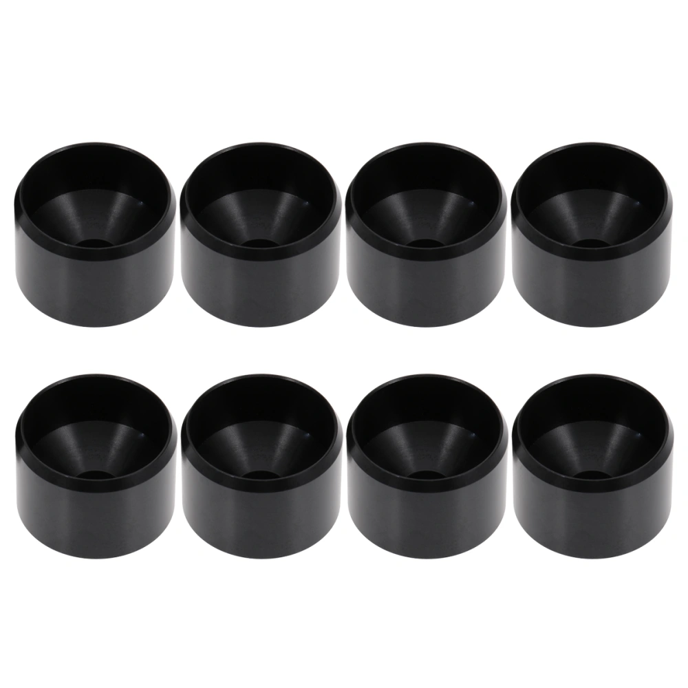 8pcs Oil Fuel Filter Aluminum Storage Cups Car Modified Accessories Auto Styling (Black)