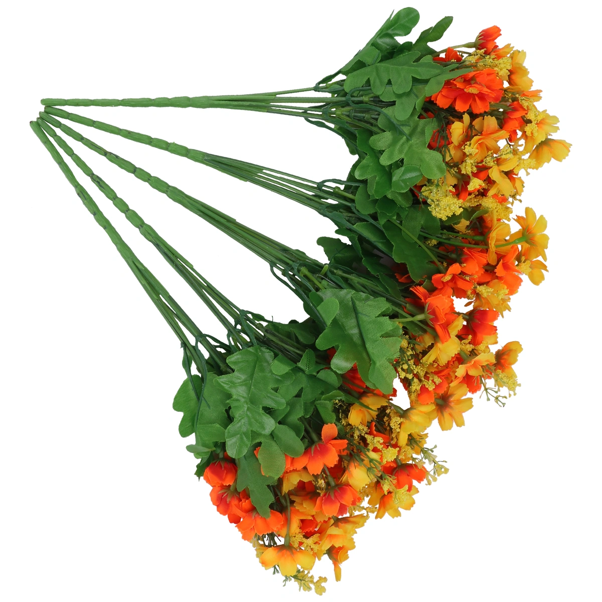 5Pcs/ Set Artificial Daisy Bouquet Silk Simulation Flowers Decorative Flower Arrangement Supplies for Wedding Home Party Garden (Red)