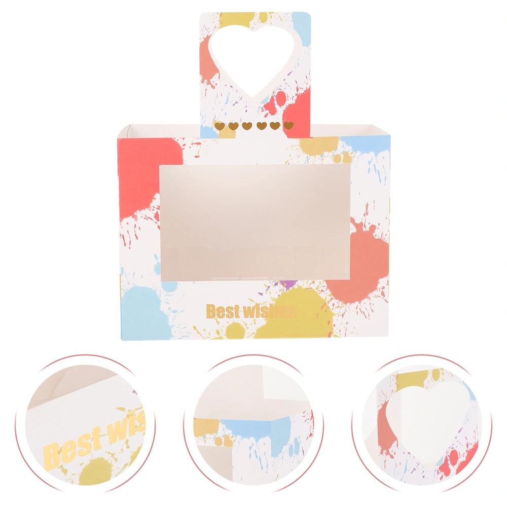 5Pcs Flower Packing Boxes Delicate Festical Gift Boxes Fresh Flower Carry Cases