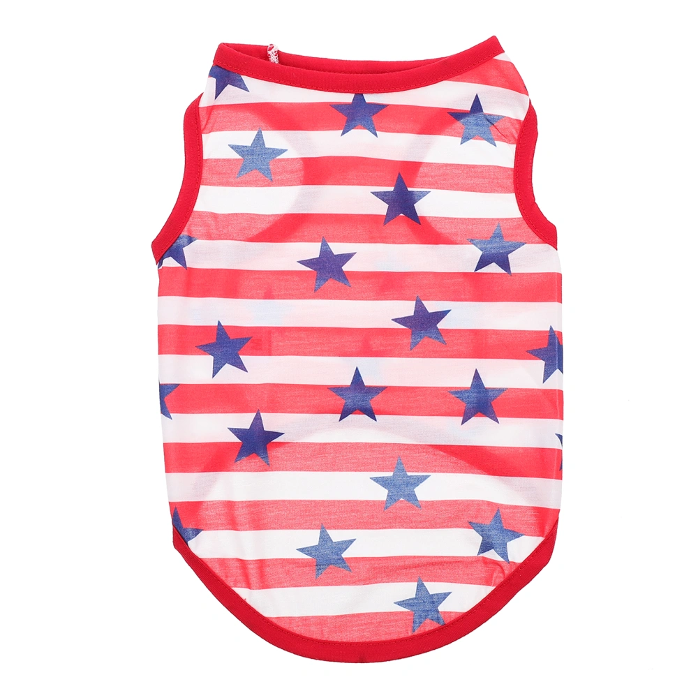 Summer Dog Clothes Striped Pet Vest Decorative Puppy T-shirt Party Kitten Outfit