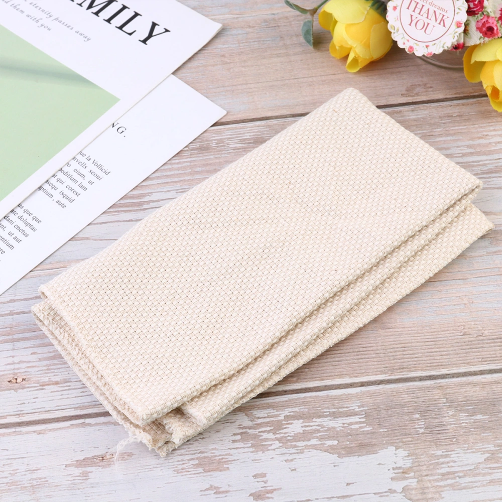 3pcs Embroidery Fabrics DIY Materials Kits Cloth Durable Embroidery Cloth for Woman (24x24cm Sealed Edges Style)