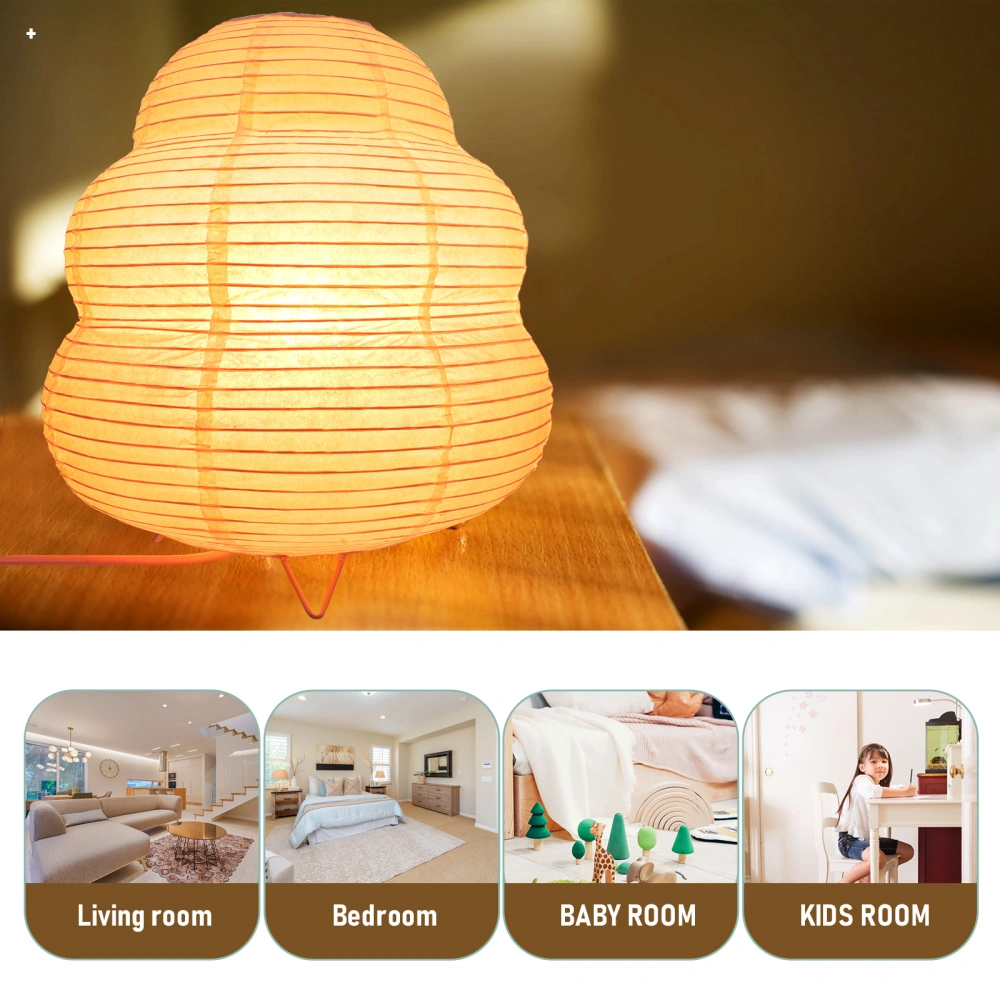 Paper Lantern Lamp E14 Base Kids Bedroom Lamp Paper Lamp Shade Night Lamp EU Plug