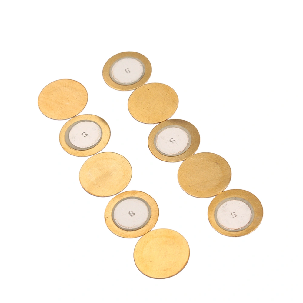 10PCS 27mm Piezo Disc Diaphragm Elements 300Ω 27mm 4.6kHz For Acoustic Instrument Pickups