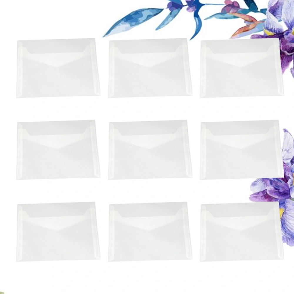 50pcs 12.5x17.5cm Translucent Vellum Invitation Envelopes  Diy Multifunction Gift Envelope