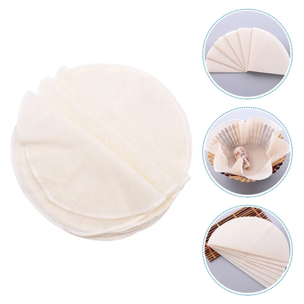 30pcs Professional Cotton Steamer Liners Household Steamer Mats (Beige)