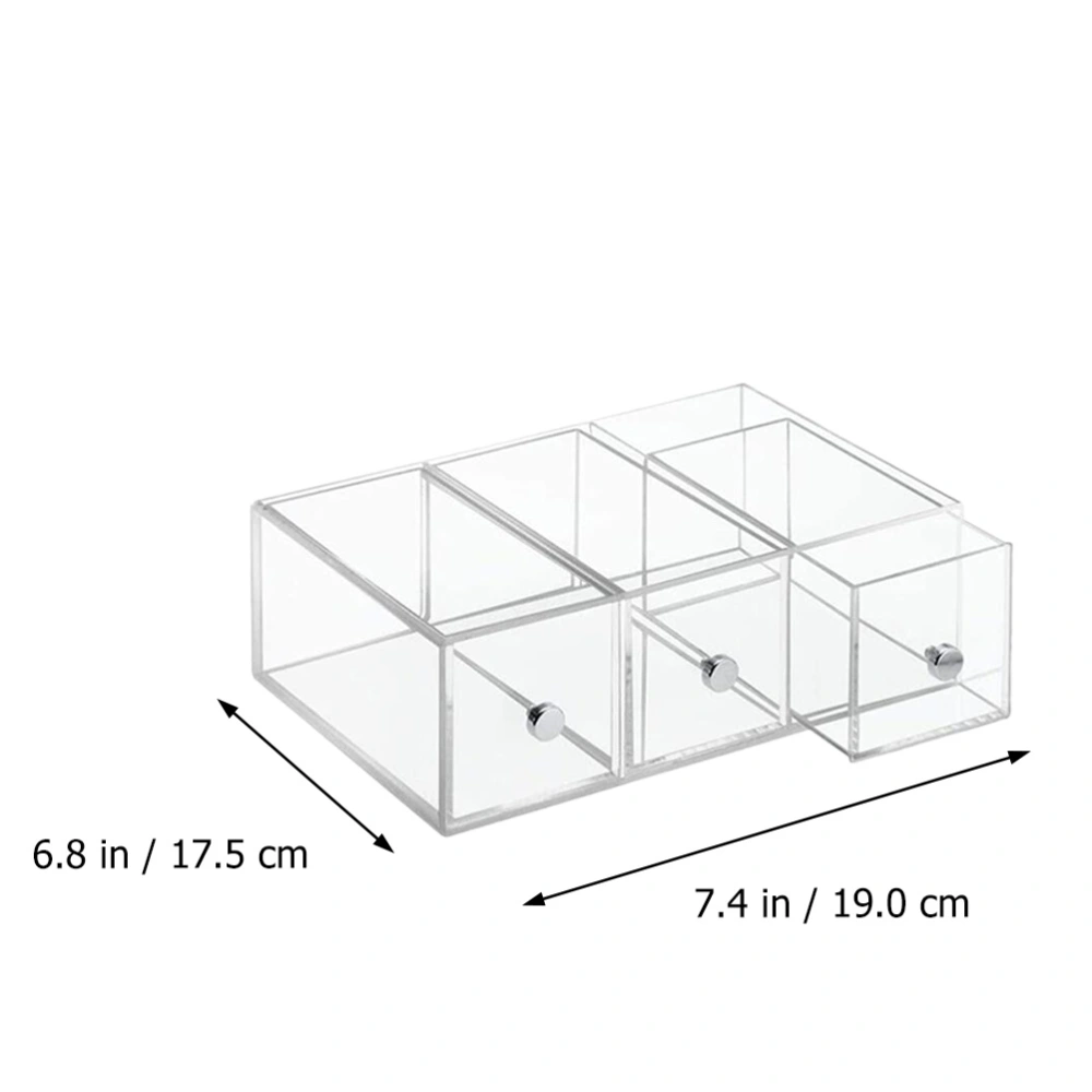 Acrylic Tea Storage Boxes Cosmetic Storage Case Kitchen Boxes (Transparent)