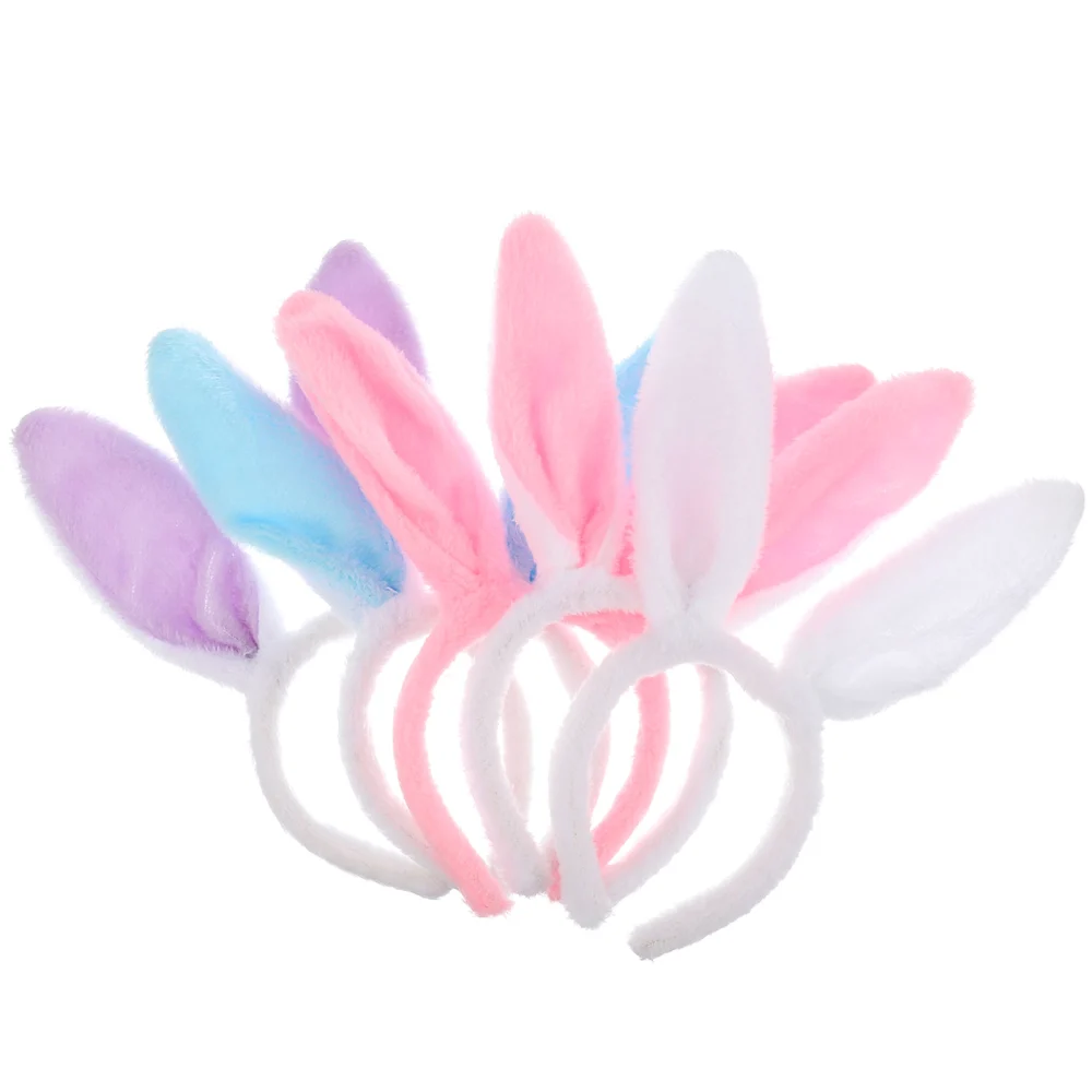 5Pcs Easter Adorable Rabbit Ear Hair Hoops Funny Hair Accessories Party Props