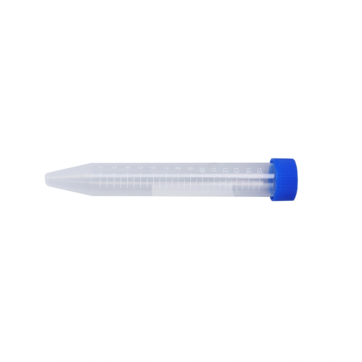50 PCS 15ml Pointed Head Centrifuge Tube with Screw Sample Supply (Random Color Cap)