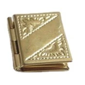 10pcs Book Charms Rectangular Pocket Pendant Charms Copper Locket Charms for Jewelry Making DIY