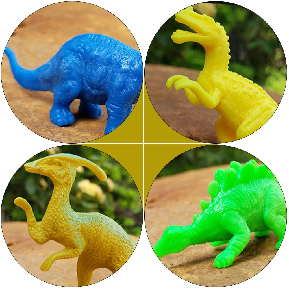 1 Set Plastic Dinosaur Toy Colorful Dinosaur Model Kids Animal Toy Model Decor