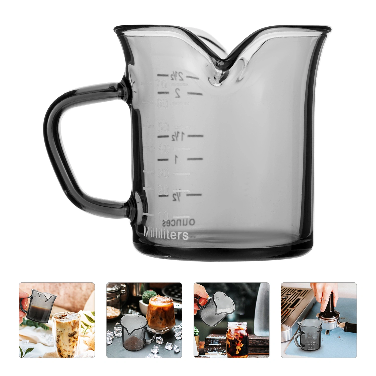 Coffee Tea Mug Glass Coffee Cup Coffee Drinking Glass Kitchen Measuring Cup Water Cup