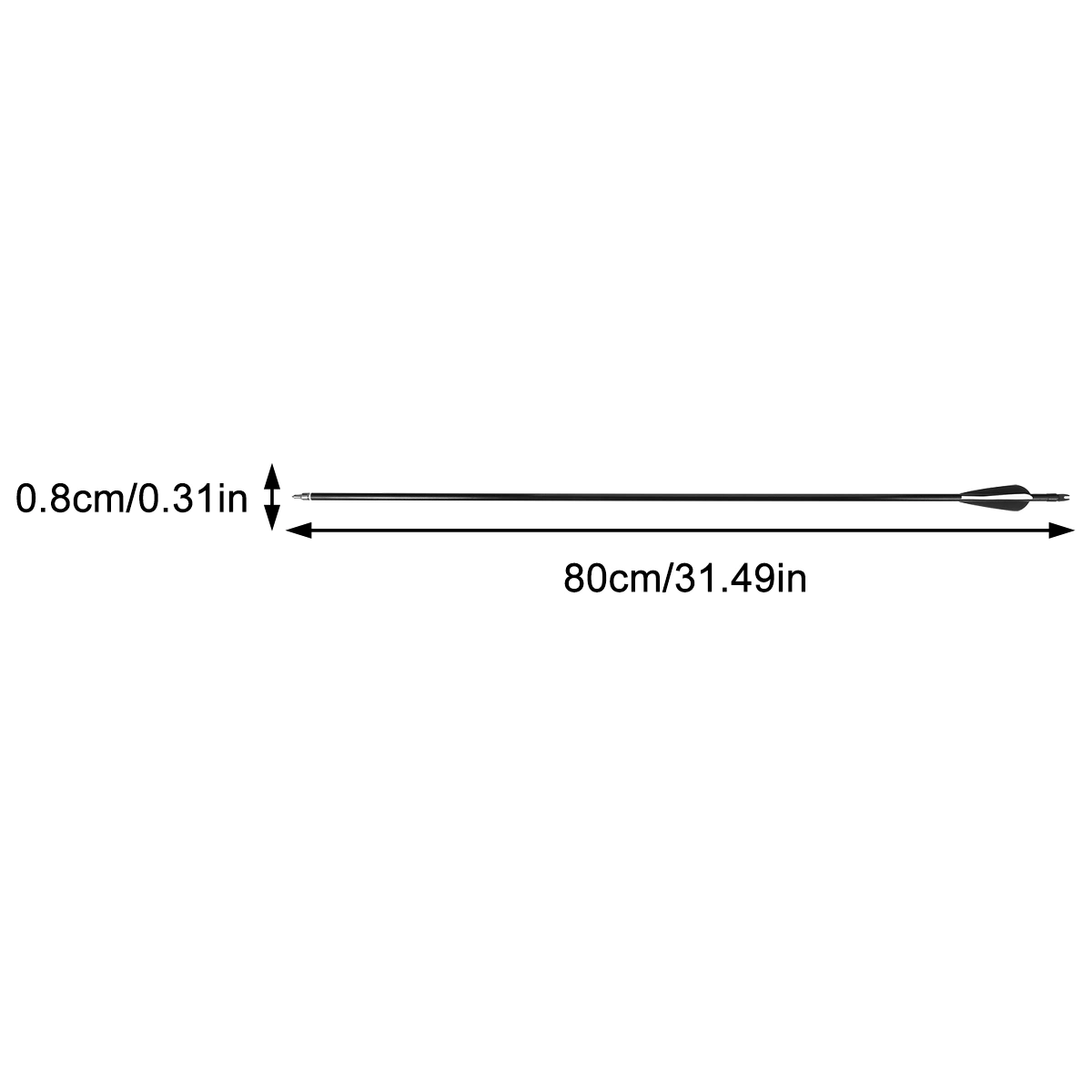 6Pcs Durable Arrow Archery Arrow Practical Arrows Target Practice Arrow