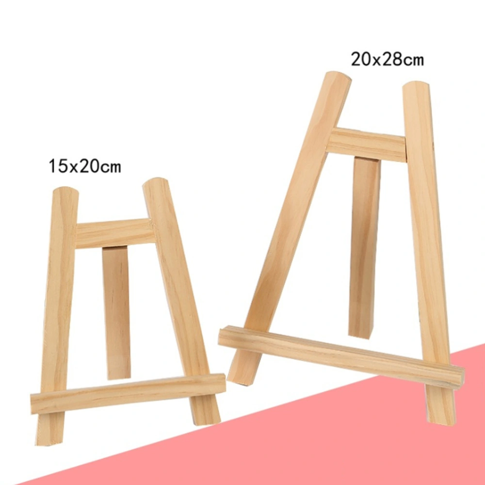 Wooden Desk Calendar Display Stand Practical Easel Tripod Useful Phone Holder Phone Stand for Home Office (20x28cm)