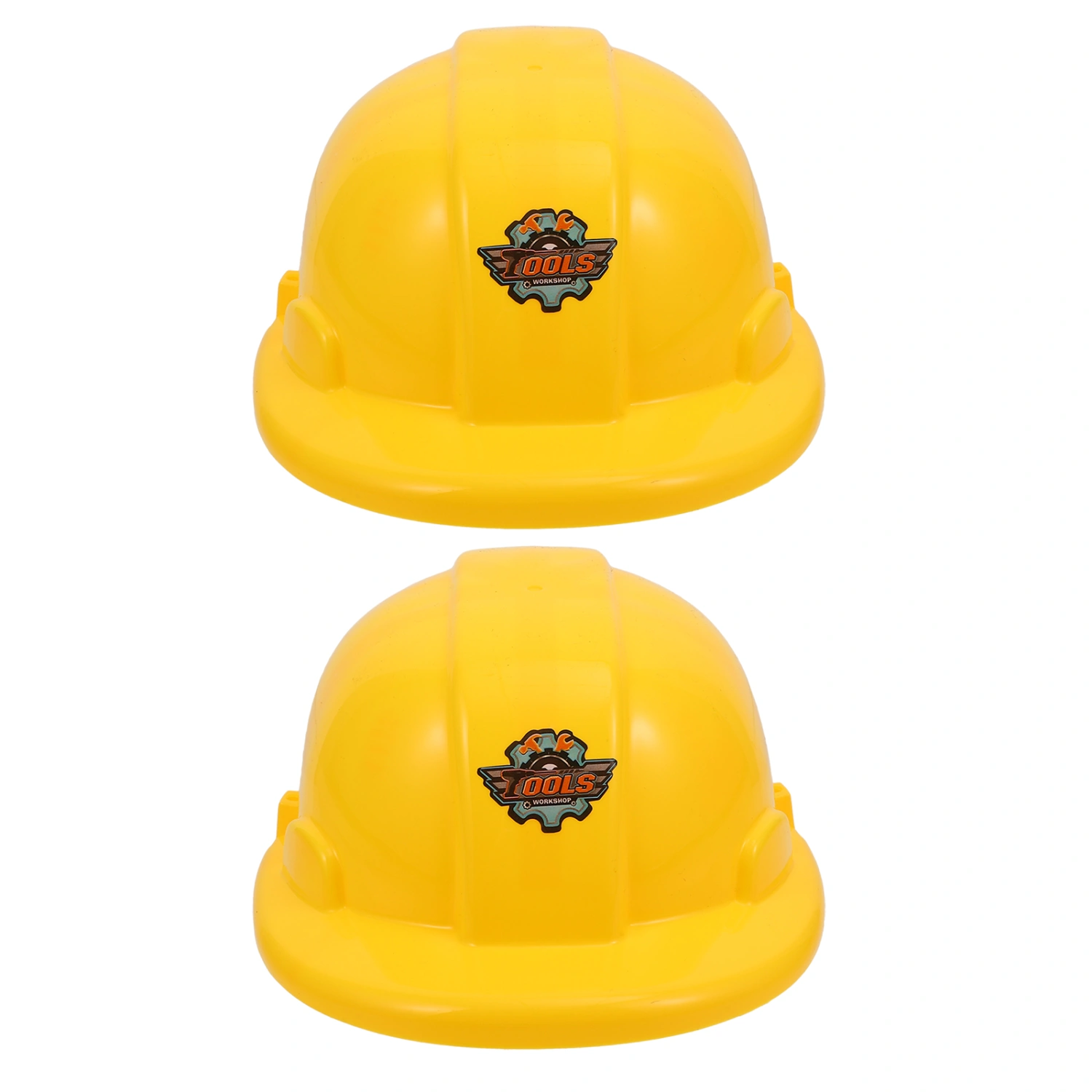 2pcs Simulation Construction Hats Kids Plastic Hats Construction Party Supplies